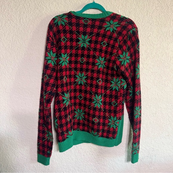 Celebrate Together Ugly Christmas Cat Sweater Funny size Large - Picture 2 of 7